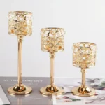 Candle Holder Set of 3 Crystal - Image 2